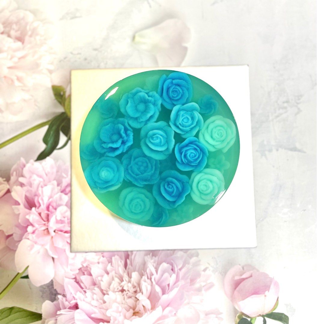 Rose Jelly Cake Rose Agar Agar Fruit Cake, Food & Drinks, Homemade