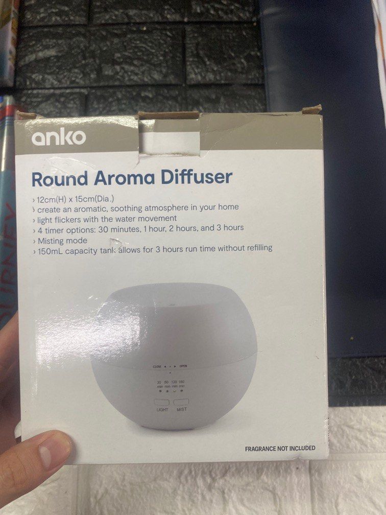 Round Aroma Diffuser Anko, TV & Home Appliances, Air Purifiers & Dehumidifiers on Carousell