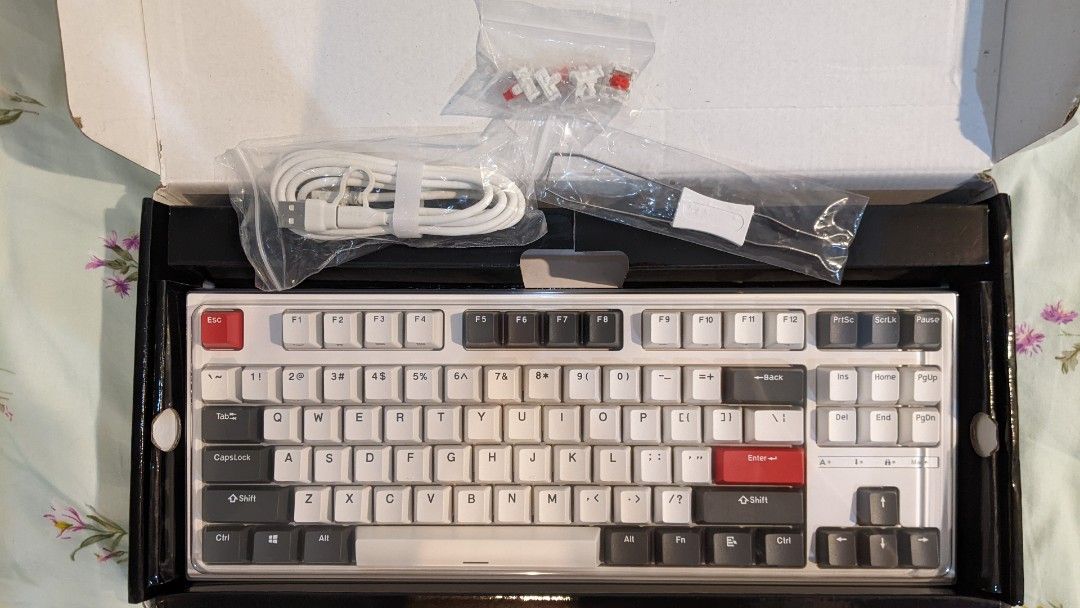 Royal Kludge RK R87 Hotswappable Red Switch Mechanical Keyboard with ...