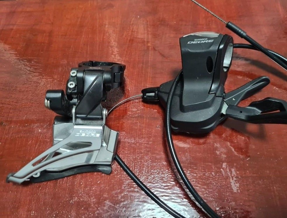 Shimano Deore front Shifter lever & Derrailuer, Sports Equipment