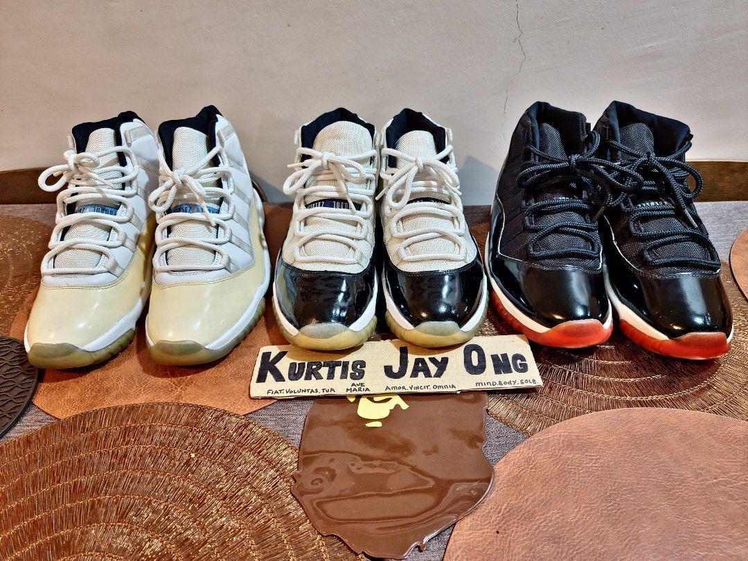 Size 10.5 11 Jordan 11 1996 Bred 2000 Columbia 2000 Concord Men s Fashion Footwear Sneakers on Carousell