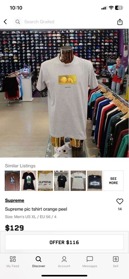 Supreme peel tee on sale