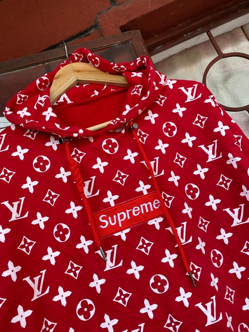 Supreme x lv hoodie outlet replica