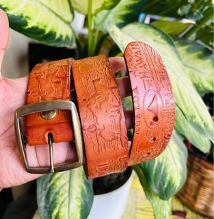 SUYAKO HAWAII genuine leather belt