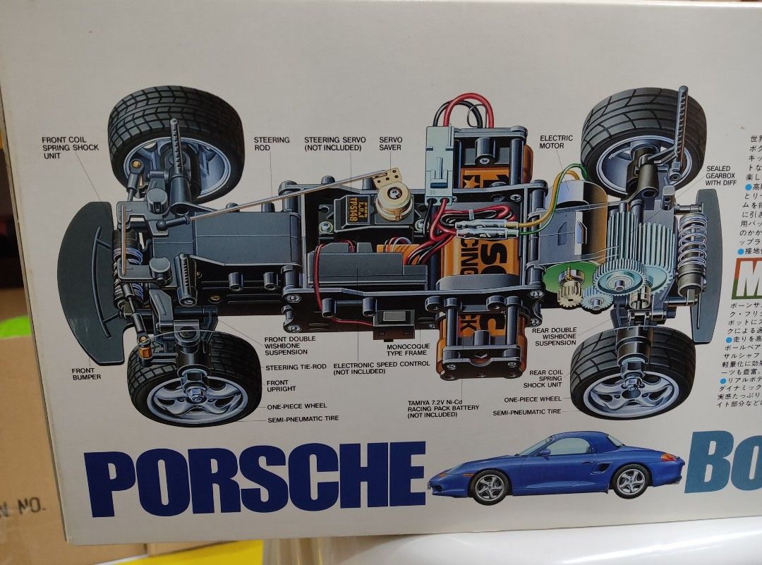 Tamiya Porsche Boxster 1/10 R/C Remote Control Car 雙星
