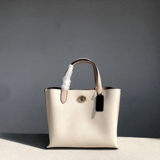 tas coach willow tote bag 24 in chalk