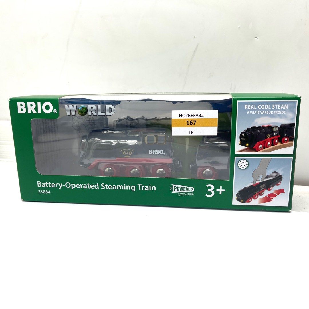 BRIO World - 33884 Battery Operated Steaming Train 