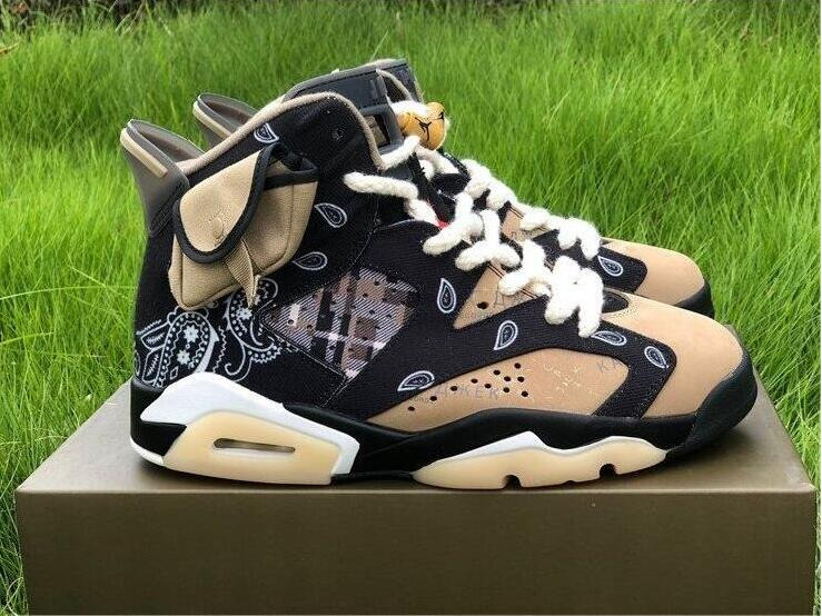 Travis Scott X Air Jordan 6 'paisley Print' Black, 男裝, 鞋, 波鞋