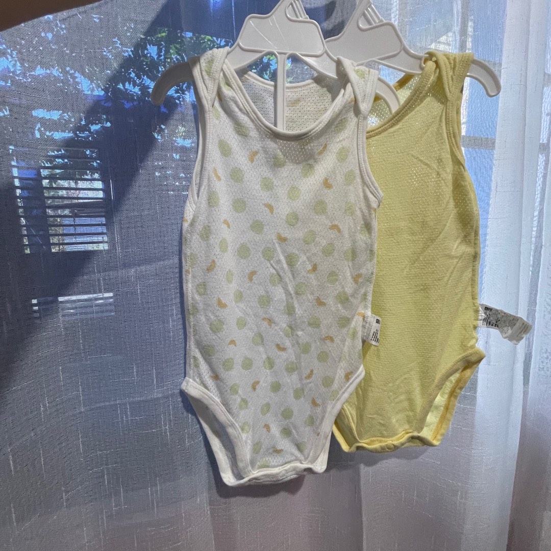 UNIQLO Mesh Sando Onesie, Babies & Kids, Babies & Kids Fashion on Carousell