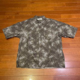 United Arrows 男寬版萬花筒鏡面印花圖騰休閒短袖襯衫 夏威夷花襯衫 日系風格時尚品牌經典潮流流行選物店 M