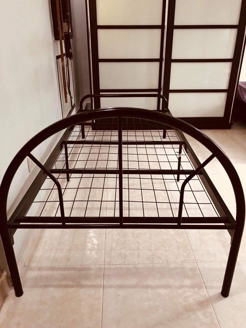 Used single bed frame, Furniture & Home Living, Furniture, Bed Frames
