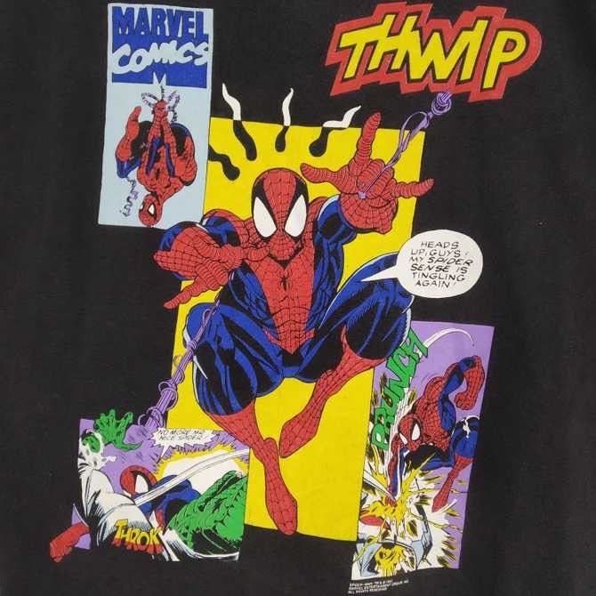 VINTAGE 1993 MARVEL COMICS SUPERHERO T-SHIRT, Men's Fashion, Tops