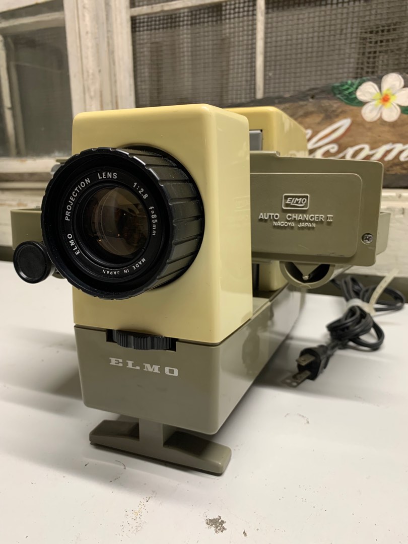 Vintage Elmo Slide Projector Auto Changer 2 from Japan 100volts