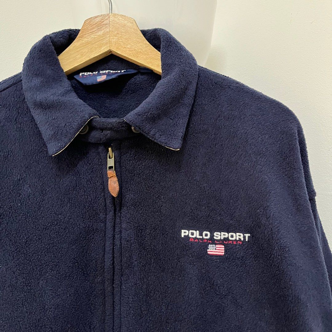 Vintage Polo Sport Ralph Lauren Harrington Fleece Jacket Men s