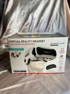 VR HEADSET + HD STEREO HEADPHONES