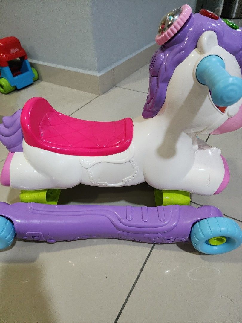 Vtech 2 in 1 rocking unicorn, Babies & Kids, Infant Playtime on Carousell