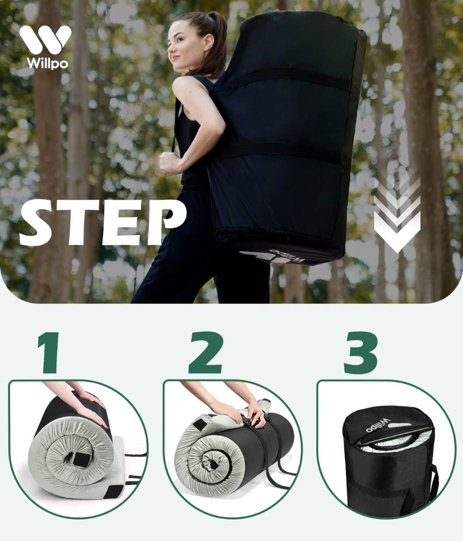 Single foam camping outlet mattress