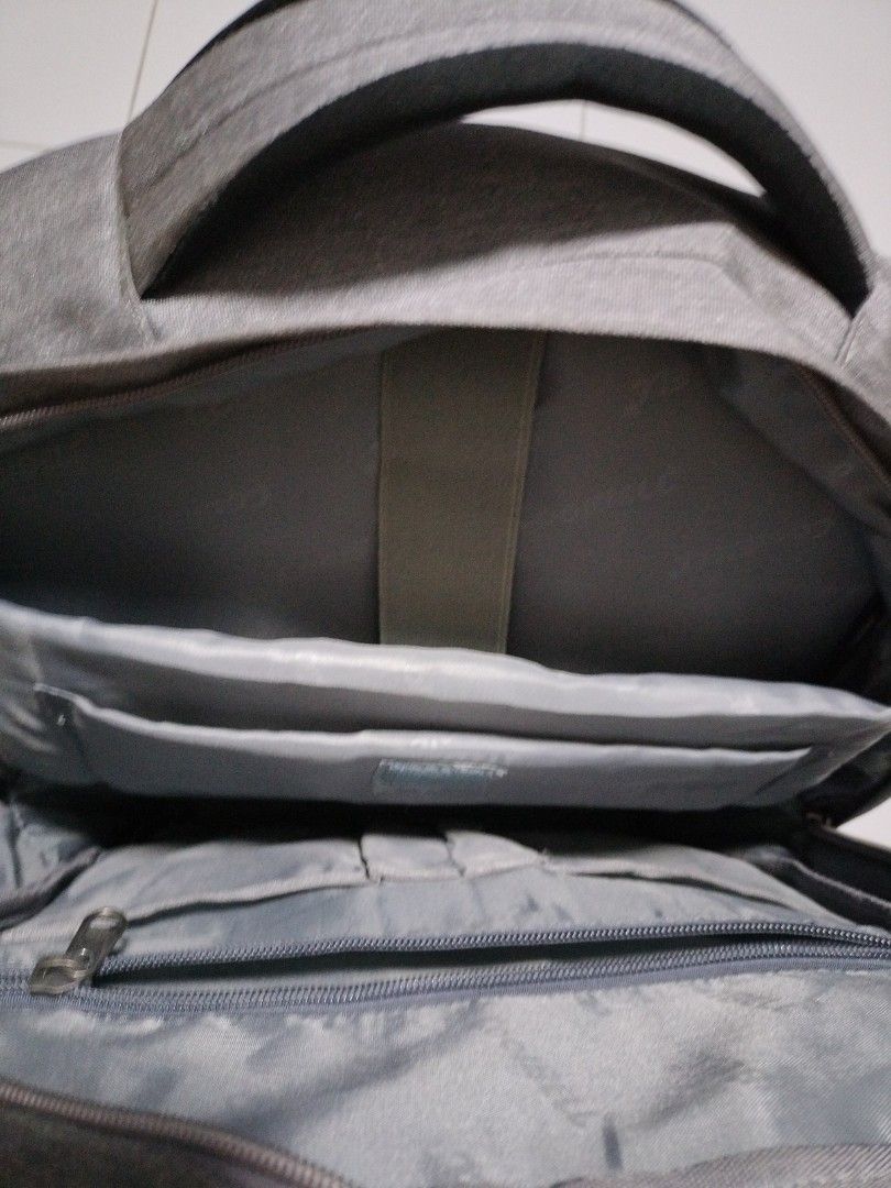 Work backpack (Category: Backpacks) located in Singapore. Submitted by cheeks70 (Listing ID 1220876164, Image 3). Description: - work backpack with many compartment for storage etc. - only used once or twice - waterproof material - with wallet for laptops and iPad - comes with outlet to connect your powerbank to charge your mobile equipment - price is nett and non return after sales - self collection at my address below.