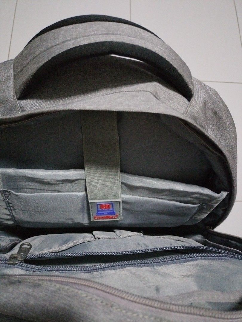 Work backpack (Category: Backpacks) located in Singapore. Submitted by cheeks70 (Listing ID 1220876164, Image 2). Description: - work backpack with many compartment for storage etc. - only used once or twice - waterproof material - with wallet for laptops and iPad - comes with outlet to connect your powerbank to charge your mobile equipment - price is nett and non return after sales - self collection at my address below.
