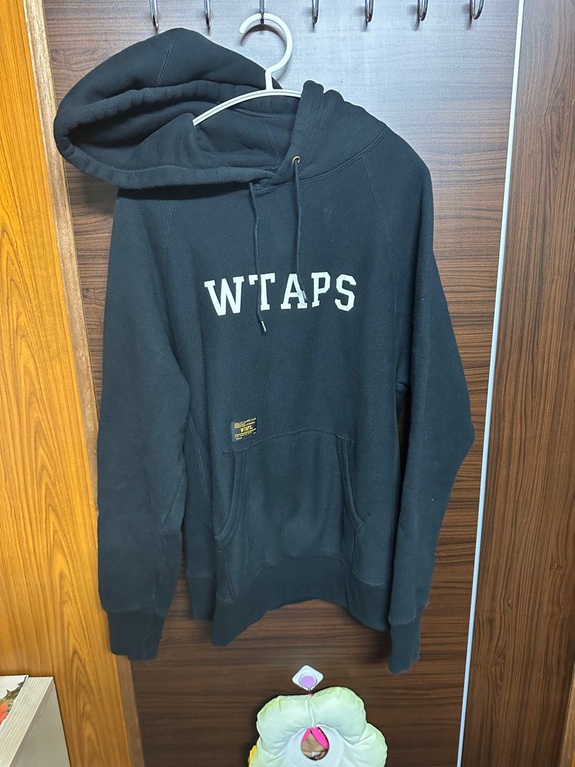 Wtaps 16AW design hooded 金標 帽T 黑