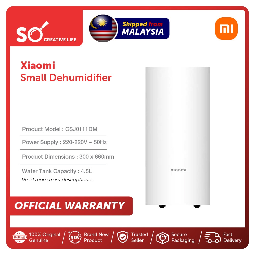 Xiaomi Smart Dehumidifier Mi Malaysia Warranty 5 NoiseReduction