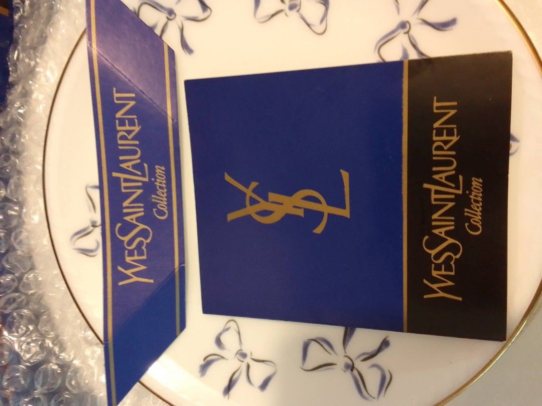 YSL Bone China Yamaka Japan plate and saucers, Furniture & Home Living
