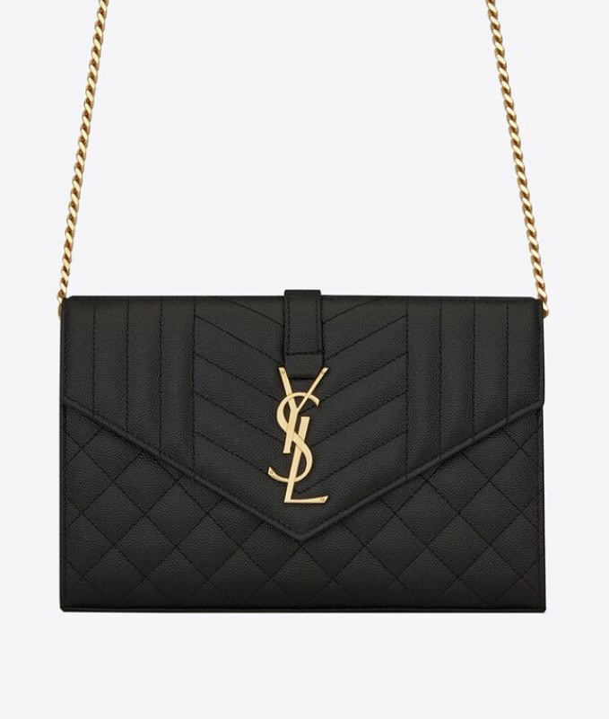 YSL wallet on chain, Luxury, Bags & Wallets on Carousell