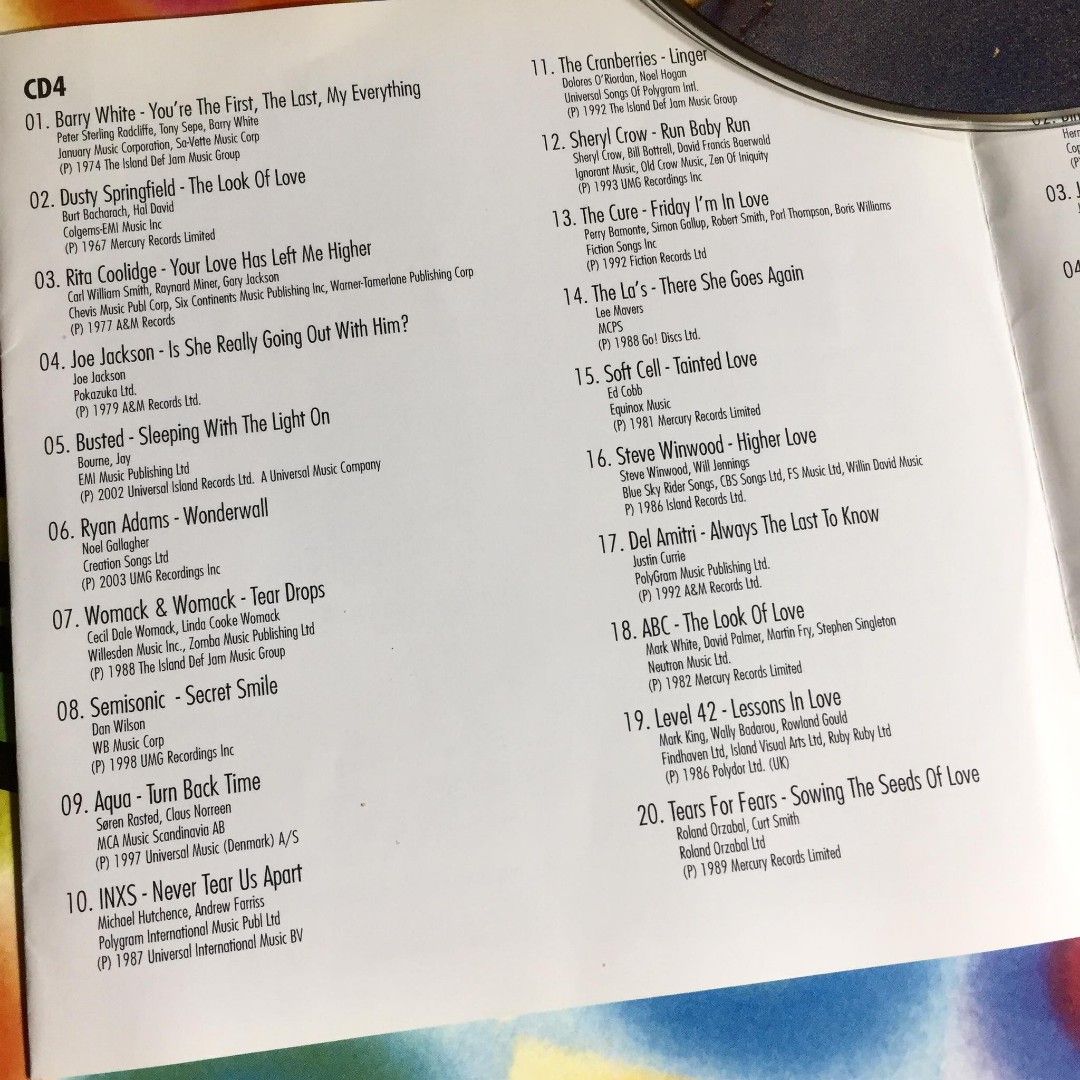 100 Greatest Love Songs 5 CD Collection Hobbies Toys Music Media 100 greatest love songs 5 cd collection hobbies toys music media