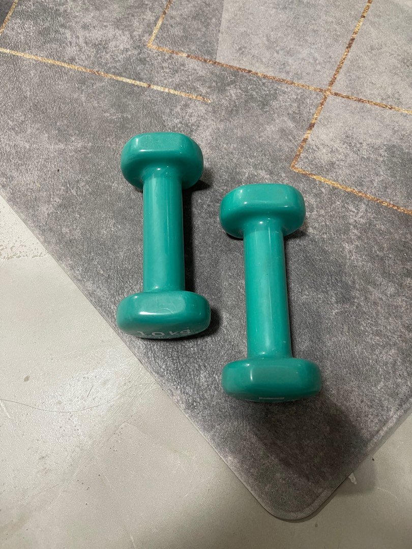 1 kg Dumbbells, Sports Equipment, Exercise & Fitness, Weights