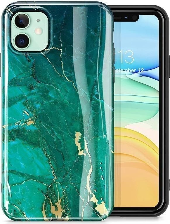 2208) GVIEWIN Marble Compatible with iPhone 11 Case, Ultra Slim Thin
