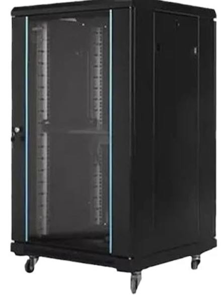 22U Server Rack + 1 6Xway PDU- 800 width x 1000 depth. [Used but in ...