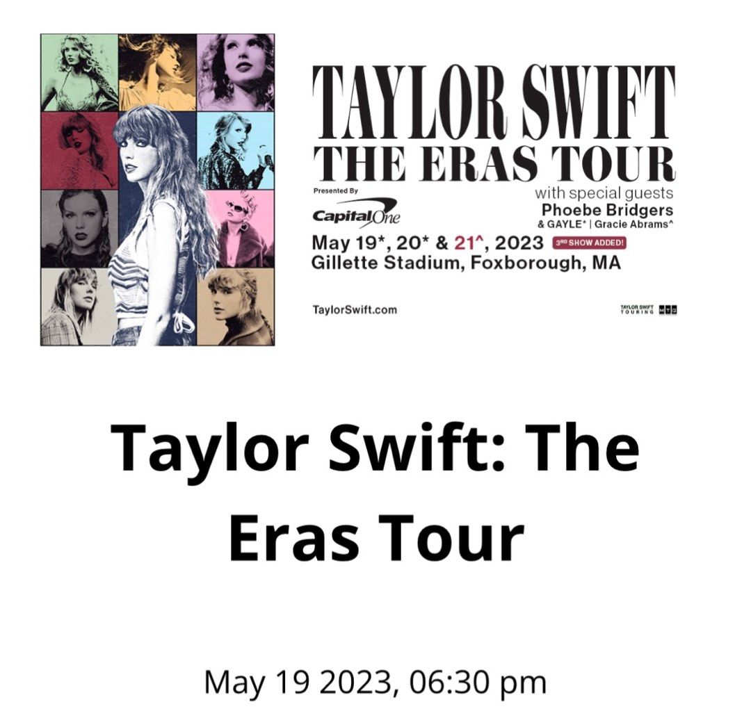 Updated) Taylor Swift Eras Tour UK 20232024 (All Details), 60 OFF