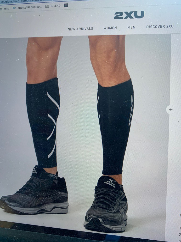 2XU Compression Calf Sleeves XL Black, Men's Fashion, Activewear on  Carousell