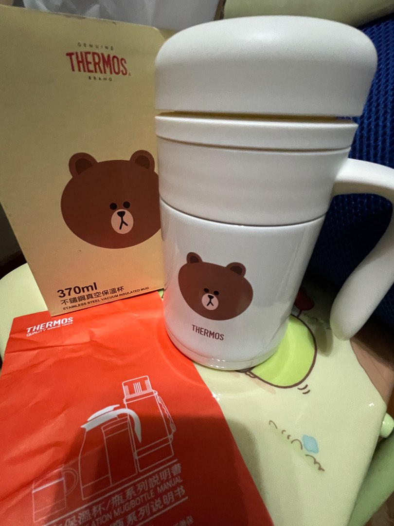 真空保溫杯(370ml) Thermos x Line Friends, 傢俬＆家居, 廚具和餐具, 廚水杯、水壺 Carousell