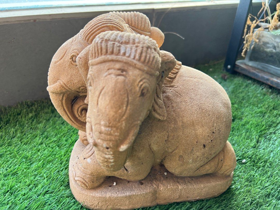 3 Headed Elephant statue, Hobbies & Toys, Stationery & Craft, Handmade