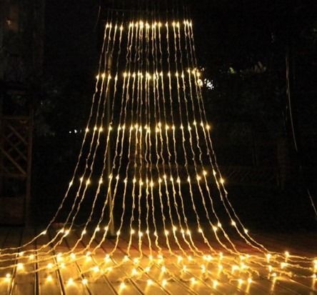 3 Meter x 3 Meter Meteor Led Curtain Lights , 8 Different Speeds , Warm ...