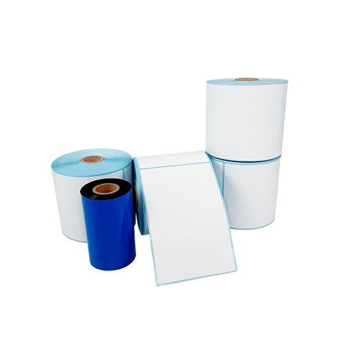 4x6 Satin Barcode Labels with Barcode Ribbon, Commercial & Industrial ...