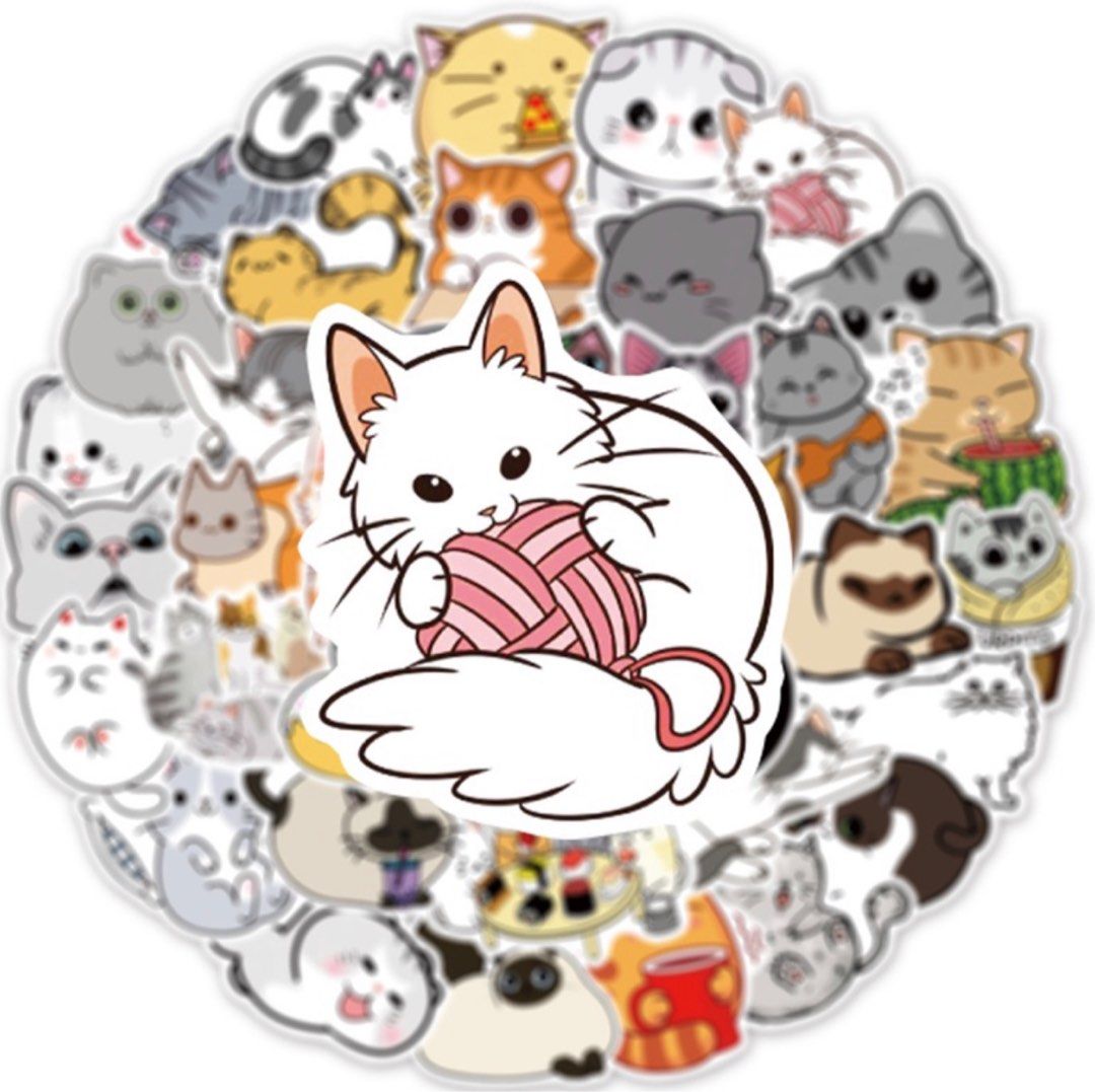 Kawaii Cat Stickers 45 Pieces – omgkawaii