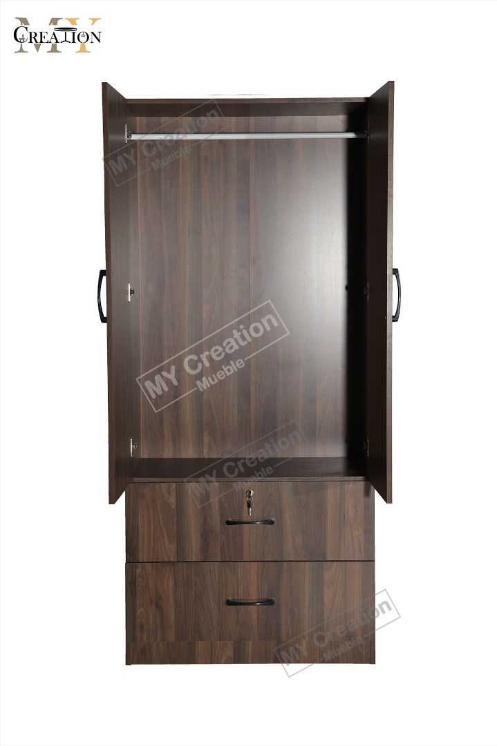 6x4 ft Wooden Wardrobe with Drawers & Lock – Spacious Portable Almari