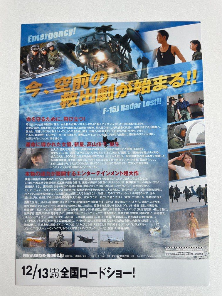 飛向天空空へ救いの翼》2008 高山侑子，渡辺大，井坂俊哉，金子賢