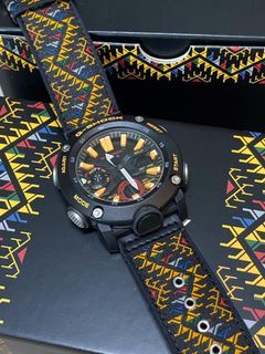 🇧🇹🇧🇹 Casio G-Shock GA-2000BT-1A Carbon Core Guard Bhutan Textile Limited Edition with extra band , GA2000 , GA-2000 , GA2000BT1A , Gshock , G-SHOCK , Casio