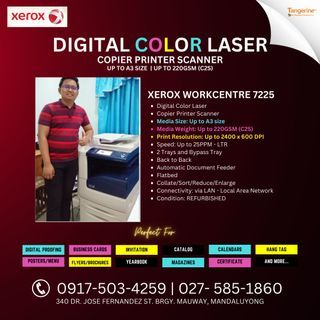 🔥 Digital Color Laser Copier Printer Scanner | Xerox Workcentre 7225 | REFURBISHED