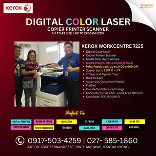 🔥 Digital Color Laser Copier Printer Scanner | Xerox Workcentre 7225 | REFURBISHED