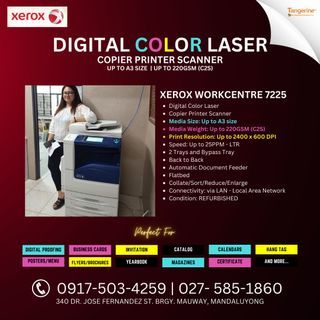 🔥 Digital Color Laser Copier Printer Scanner | Xerox Workcentre 7225 | REFURBISHED