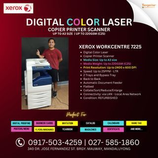🔥 Digital Color Laser Copier Printer Scanner | Xerox Workcentre 7225 | REFURBISHED