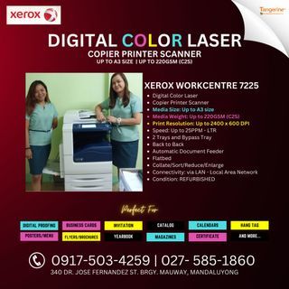 🔥 Digital Color Laser Copier Printer Scanner | Xerox Workcentre 7225 | REFURBISHED