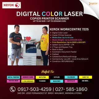 🔥 Digital Color Laser Copier Printer Scanner | Xerox Workcentre 7225 | REFURBISHED