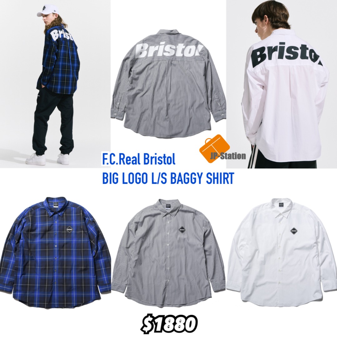 S 新品 FCRB 23SS BIG LOGO S/S BAGGY SHIRT納品書等の同封もできかねます