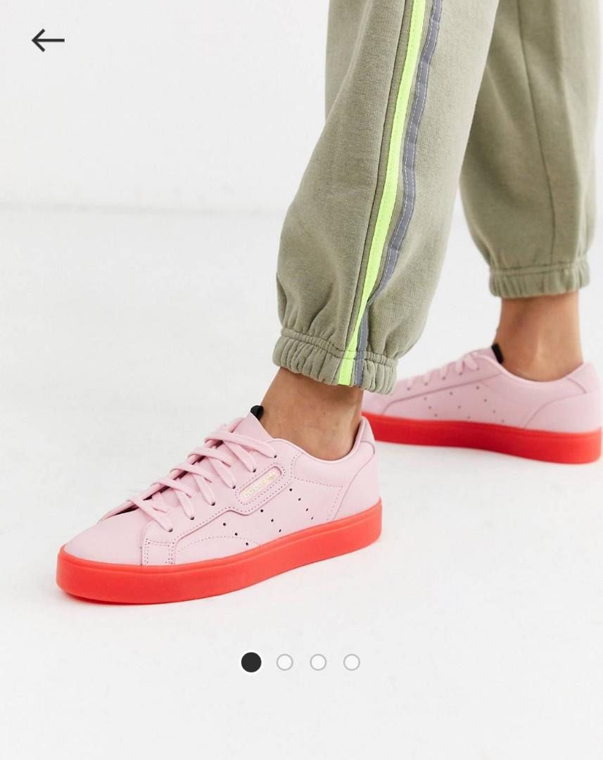 Adidas pink sleek clearance