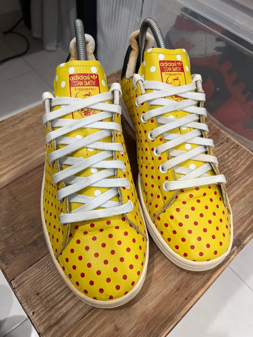 Adidas Stan Smith x Pharrel Williams Yellow Polka Dot 11UK Men s